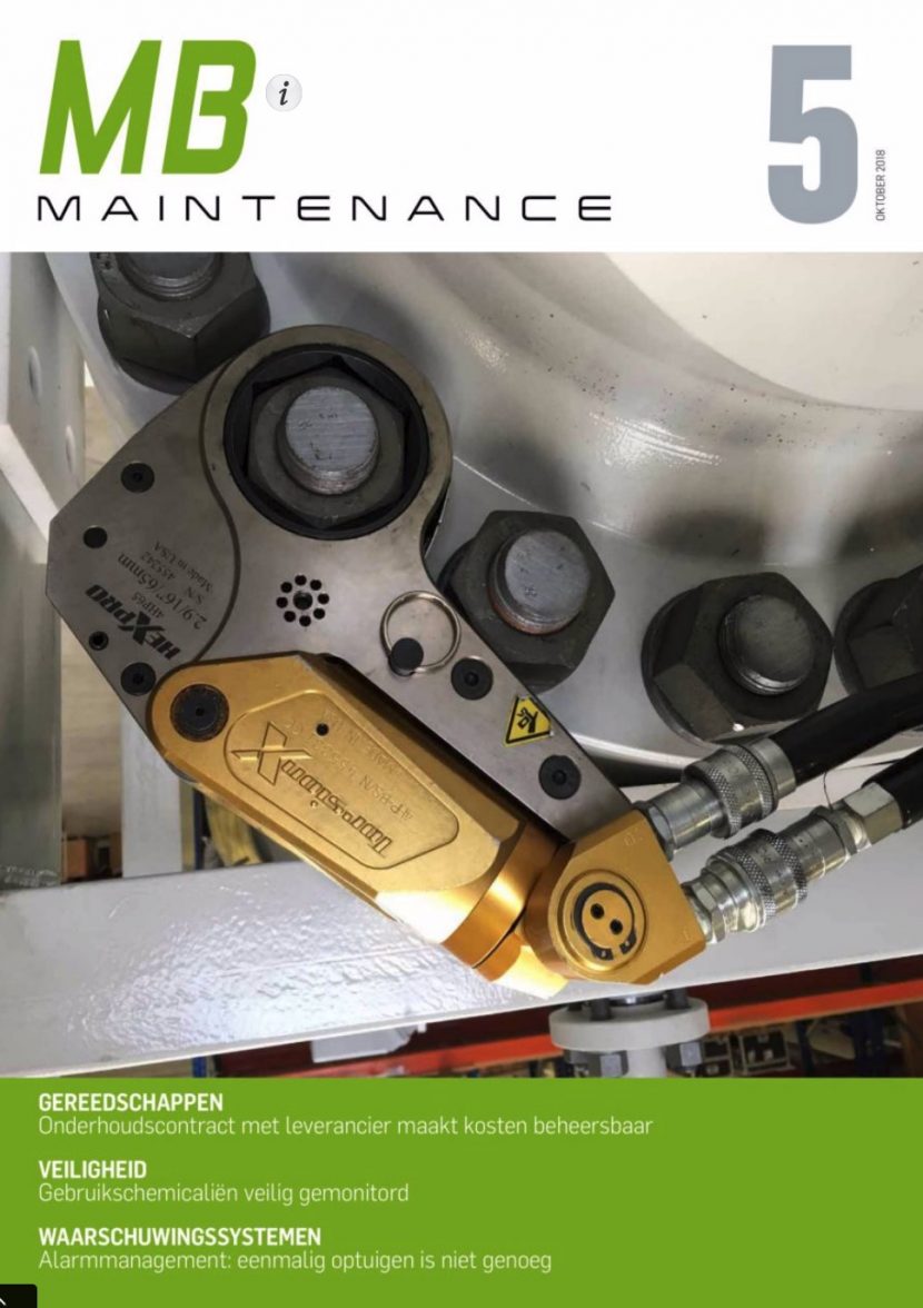 Cover maintenance magazine of AnMa TECH BV with TorsionX and Euroloop Calibration B.V.